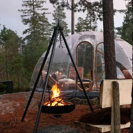 Glass Igloo With Nordic Design In Nature 別荘 *