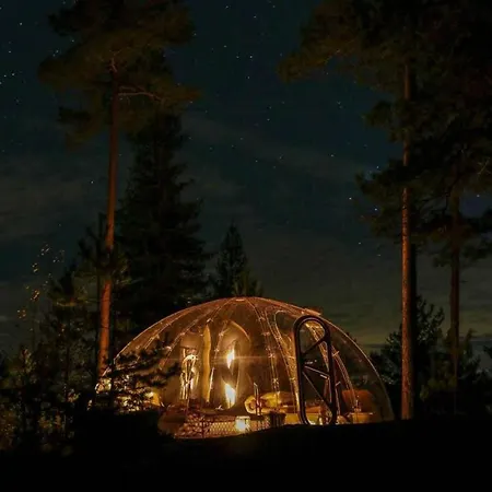 Glass Igloo With Nordic Design In Nature * Aurskog