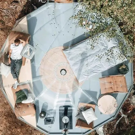 Glass Igloo With Nordic Design In Nature Holiday home *