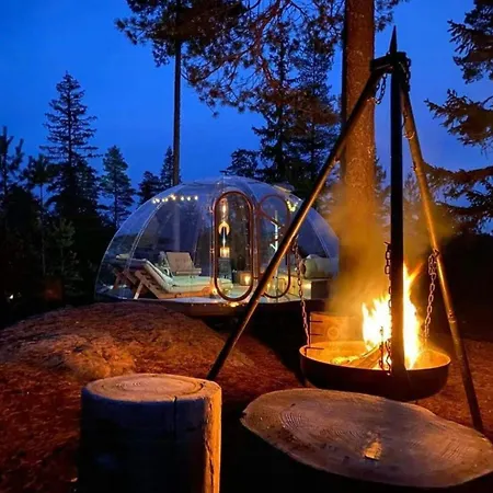 Holiday home Glass Igloo With Nordic Design In Nature *